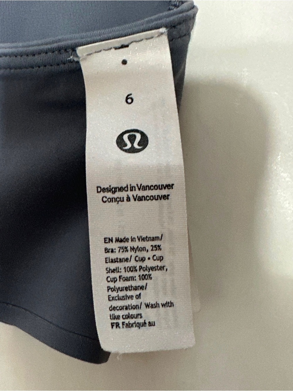 lululemon athletica Double-Strap Bralette in Slate - Picture 8 of 8